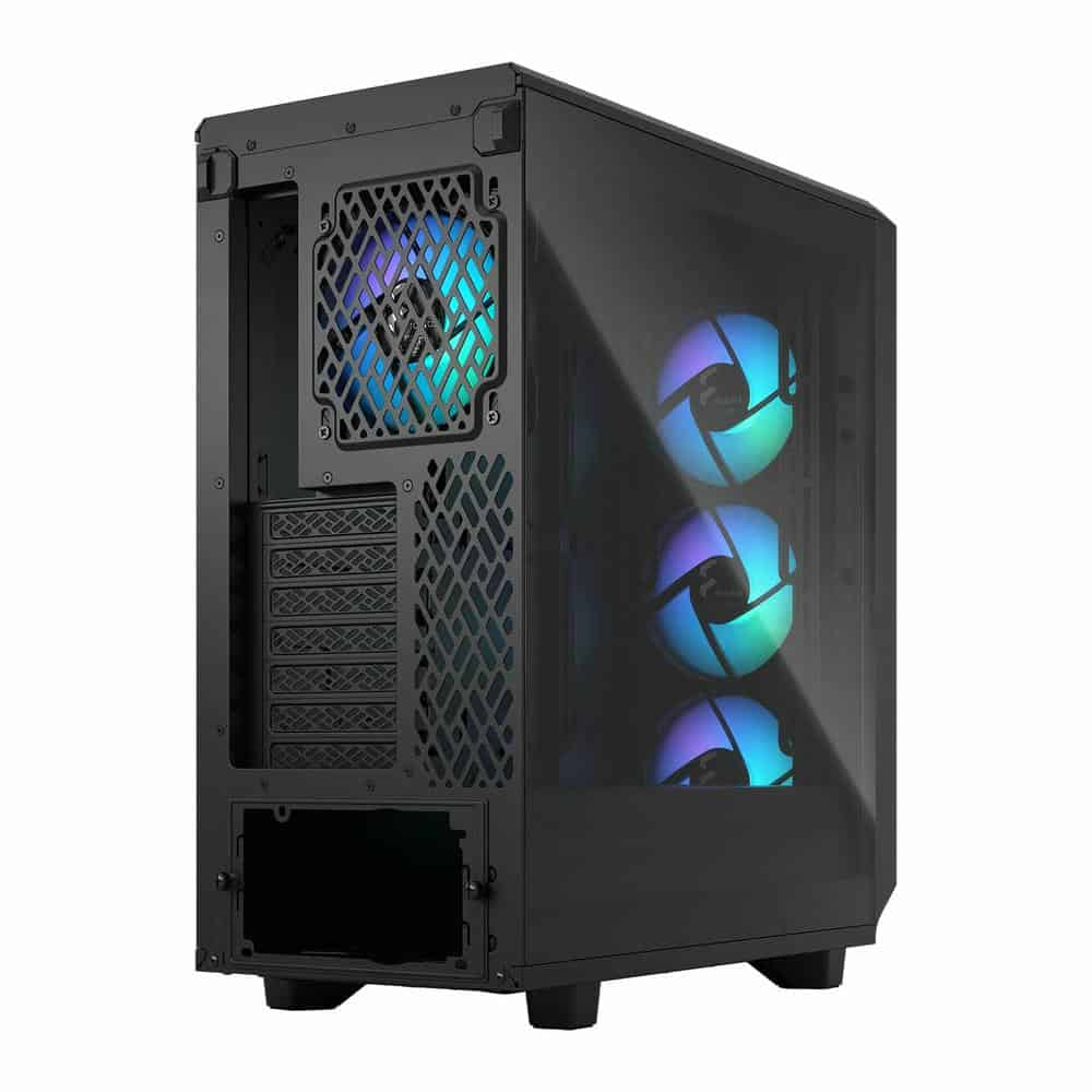 (image for) Fractal Meshify 2 Compact Lite RGB Black Mid Tower Tempered Glass PC Case